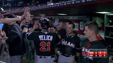 MIA@ARI: Ozuna sends an RBI single to left in the 7th