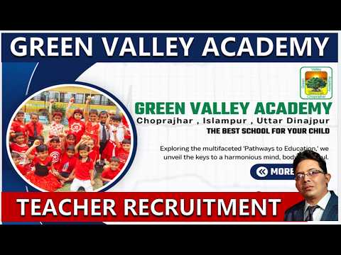 GREEN VALLEY ACADEMY II TEACHER RECRUITMENT 2026 II TEACHING JOB II PGT II TGT II PRT