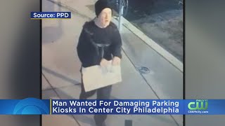 Philadelphia Police Searching For Suspect Who Allegedly Vandalized More Than 100 Parking Kiosks