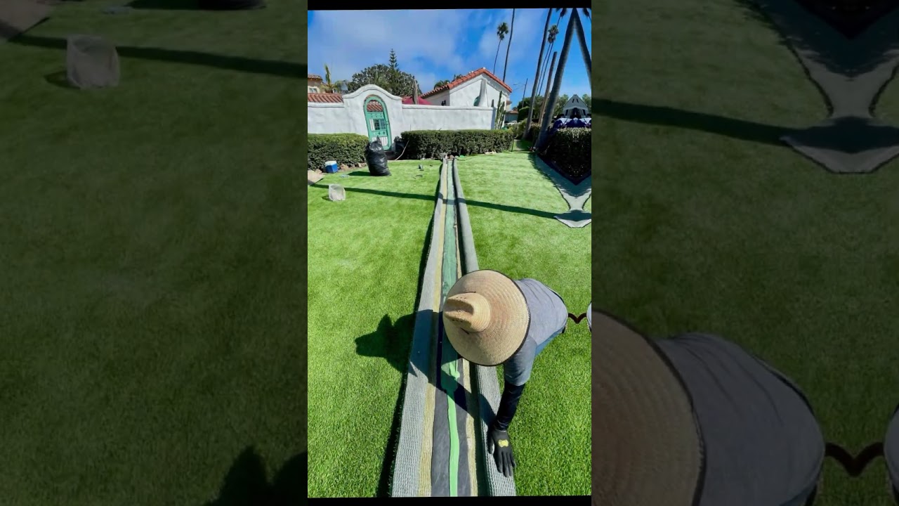 Turf project came together with absolutely no visible seams! 