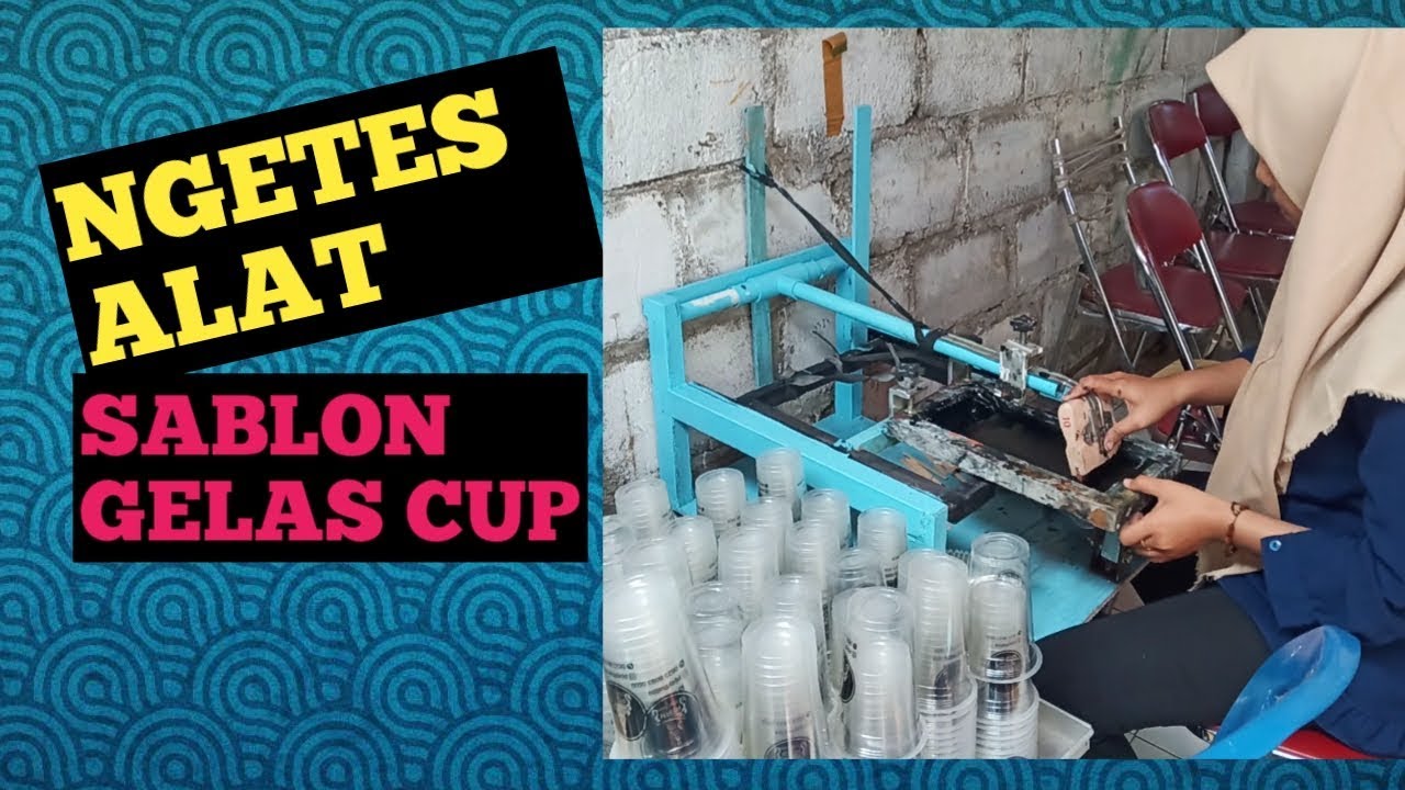  alat  sablon  gelas plastik  murah YouTube