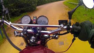 Kawasaki KZ440 completed project with 2-into-1 manifold, Mikuni VM34 and ported head