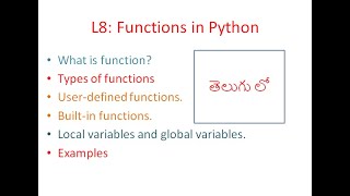 Lecture 8 Functions in python line by line explanation