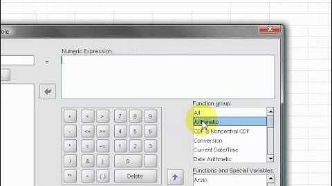 SPSS/PASW Statistics e-Tutorial - Natural Logarithm Transformation