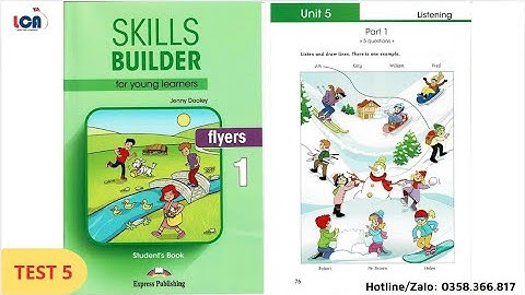 FLYERS - SKILL BUILDER 1 - LISTENING TEST 5 - LCA TIẾNG ANH CAMBRIDGE