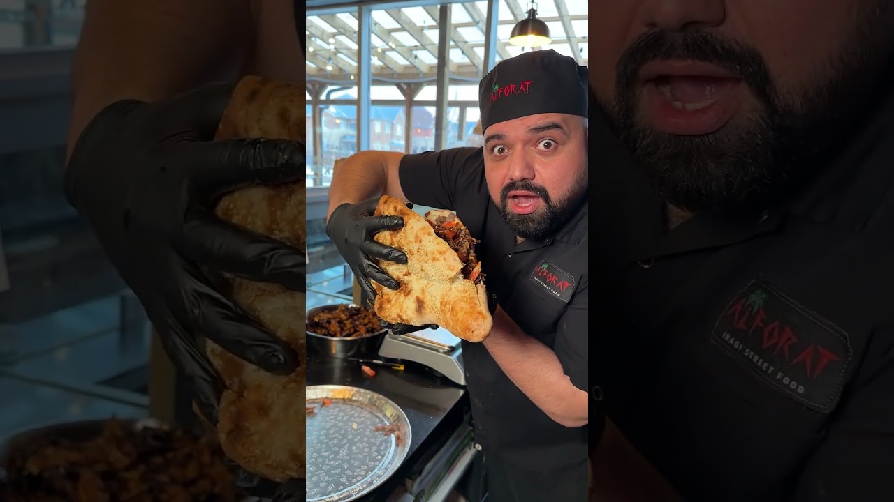 This is how we eat our Iraqi shawarma, my friend 😜