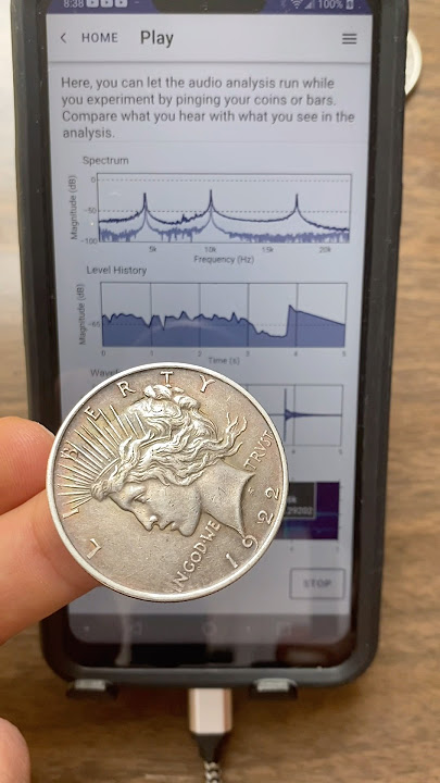 Peace Dollar Ping Test - center not verified vs 5/5 peaks seen in dozens of specimens
