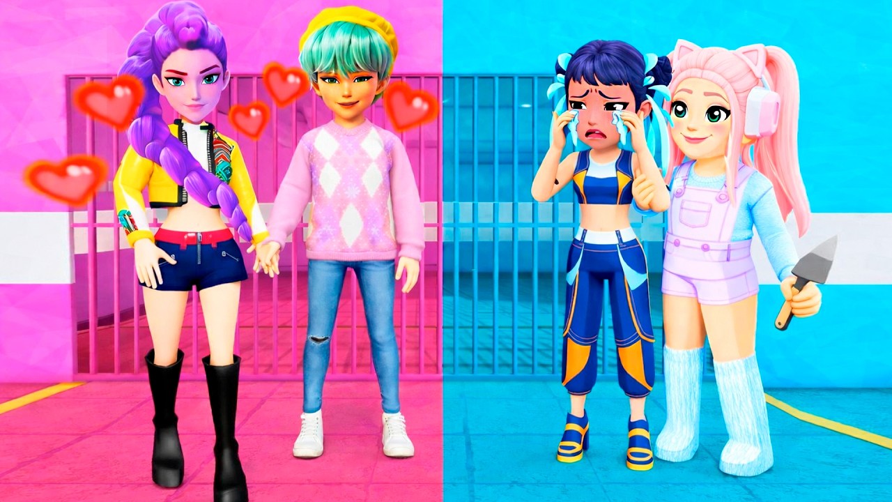 ПОБЕГ ИЗ ТЮРЬМЫ РУМИ И ЕЕ ЖЕНИХА В РОБЛОКС! ТЮРЬМА КПОП ДЕМОН ХАНТЕРС