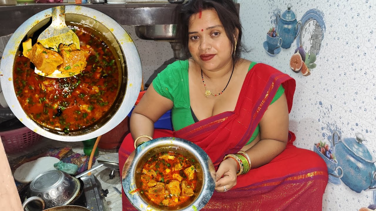 desi Bakra ki meet banana sikhe Assamese Tarika se ll Mutton Curry ...