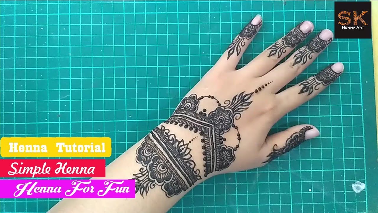 Simple Henna For Fun YouTube