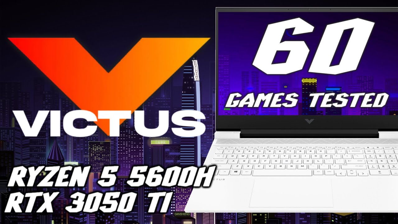 エイチピー HP Victus 16z Gaming ＆ Entertainment Laptop (AMD Ryzen 5600H  6-Core, 32GB RAM, 512GB m.2 SATA SSD, RTX 3050 Ti, 16.1