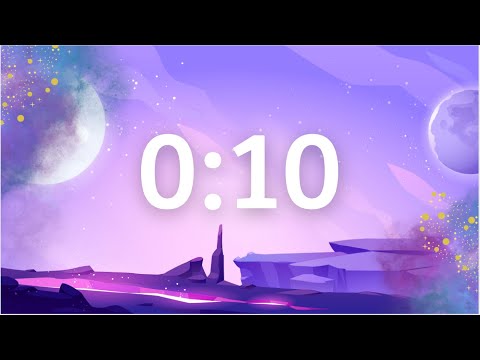 10 Second Cosmic Timer | Futuristic Space Countdown🌌