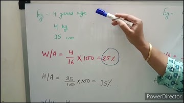 W/A (weight for age) + H/A (height for age) + W/H (weight for height) Interpretation I Pediatrics