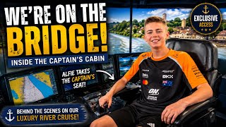 EXCLUSIVE! 😱 Inside the Captain’s Bridge of Our Luxury River Cruise 🚢 | Behind the Scenes