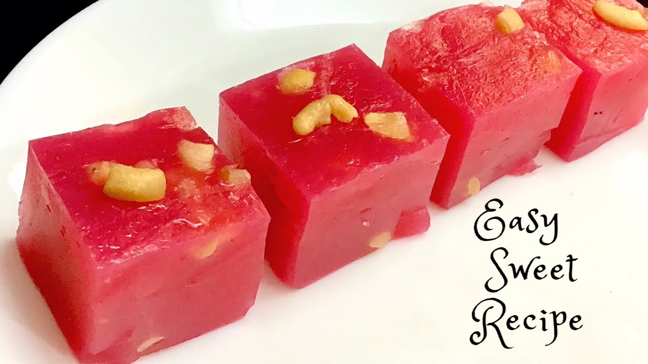 Karachi Halwa Recipe Without Artificial Colour Cornflour Halwa Easy Sweet Recipes At Home