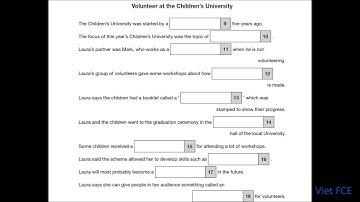 FCE Listening Test Part 2 with answers 04