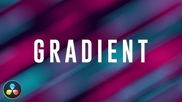 Animated Gradient Background - DaVinci Resolve Tutorial - No Plugins