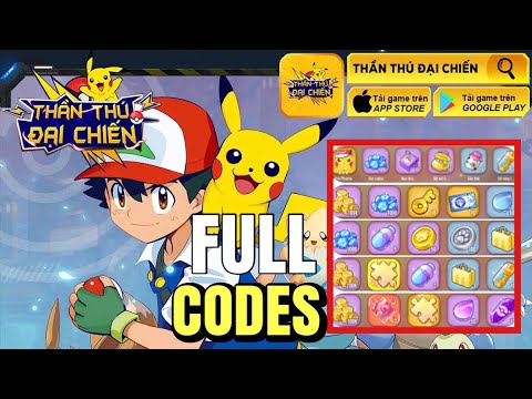 Hướng Dẫn Nhập Full Code Thần Thú Đại Chiến Nhận Pokemon Huyền Thoại -  Youtube