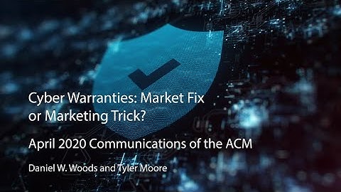 CACM Apr. 2020 - Cyber Warranties