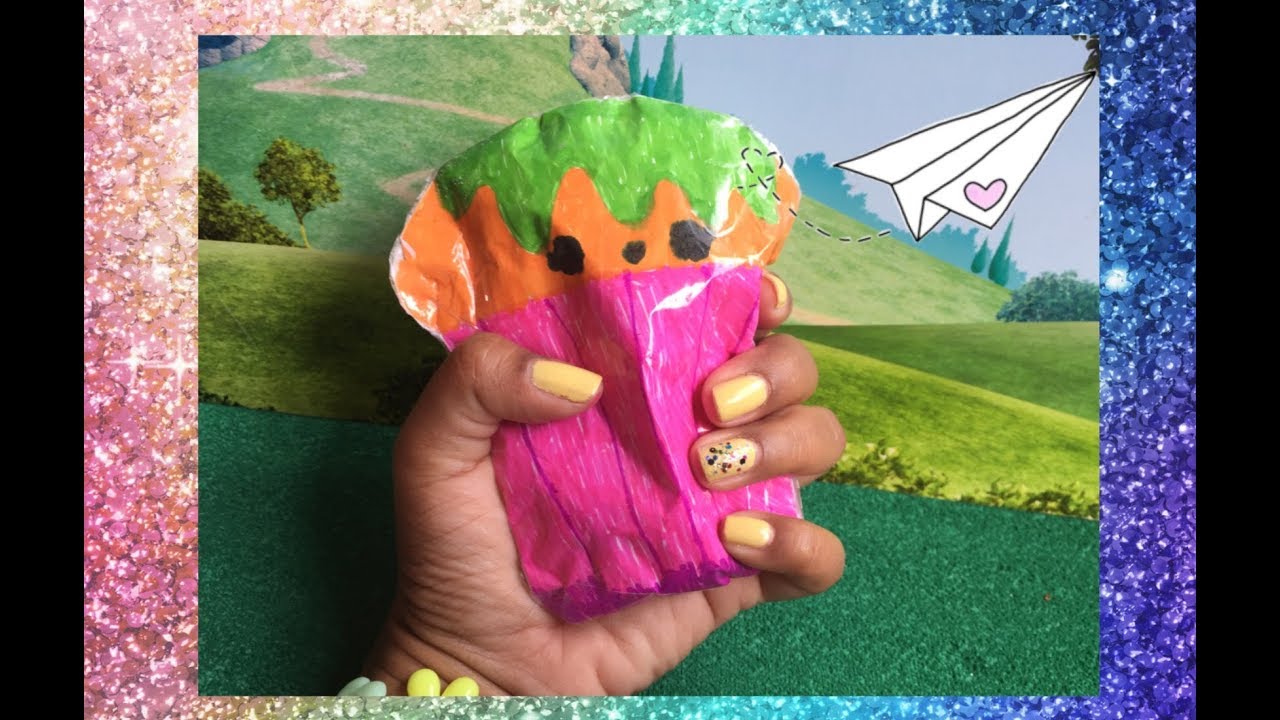 DIY SQUISHY DE PAPEL CASEIRO APRENDA A FAZER - YouTube