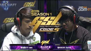 MMA vs Parting TvP Code S Ro4 Match 1 Set 2, 2015 GSL Season 1 - StarCraft 2