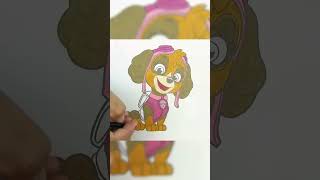 Skye Paw Patrol Coloring Page | #shorts #shortvideo #coloring #painting #paintingvideoforkids