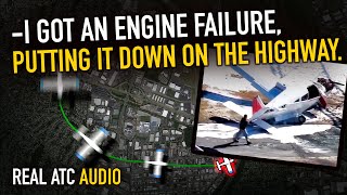 Pilot FORCED LANDING on the Eastbound lanes of the Southern State Parkway. REAL ATC by REAL ATC 5,495 views 2 months ago 2 minutes, 56 seconds