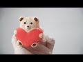 Heart bear macarons 하트 곰돌이 마카롱 만들기ㅣSUGAR BEAN