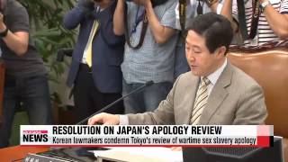 Korean lawmakers condemn Tokyo's review of wartime sex slavery apology
