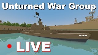 USS Kidd v bojích v tichomoří !! | Unturned | LIVE