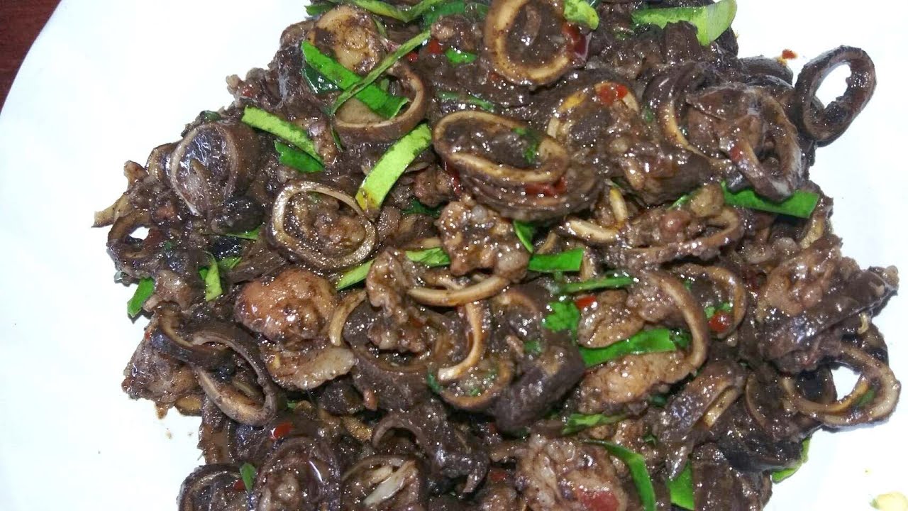คั่วเห็ด ถอบ
