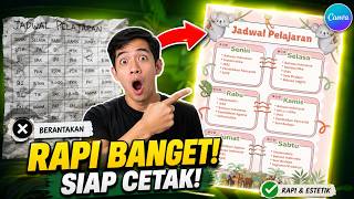 Cara Cepat Membuat Jadwal Pelajaran Estetik di Canva (Ternyata Bisa Serapi Ini!)