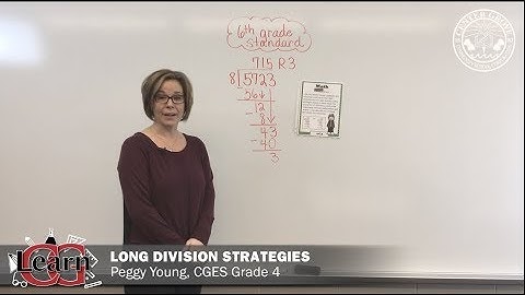 Learn CG: Grade 4 Long Division Strategies