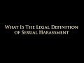 Sexual harassment is unwelcome behavior that happens to you because of your sex. Some types of behavior that can be considered sexual harassment are: - Unwelcome sexual advances - Request...