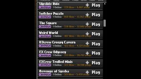 Looking at Worlds at the World List | Everybody Edits Moments