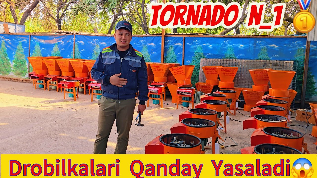TORNADO 1_Millon 900ming  Drobilkalari Qanday Yasaladi 😱👍💪 15-Oktyabr, 2025