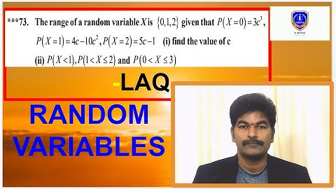 the range of the random variables x is {0,1,2} P(x=0)=3c^3, P(x=1)=4c-10c^2,P(x=2)=5c-1 i)find c=?