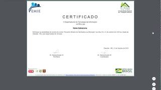 Criação de Eventos no Sistema UFTMNet - ETAPA 8 - Emissão do Certificado