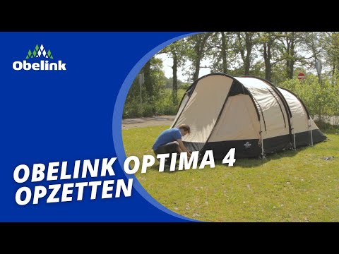 Obelink Optima 4 tunneltent opzetten | Instructievideo | Obelink