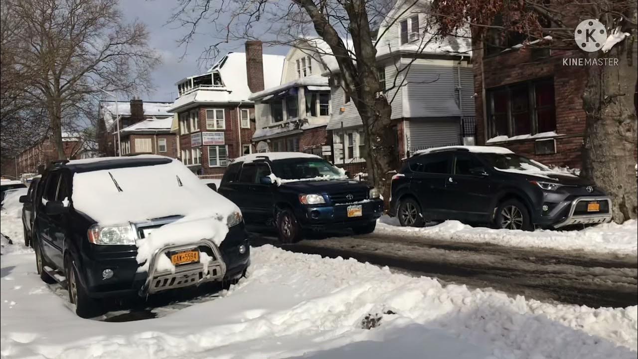Snowfall in Queens NY(12172020) YouTube
