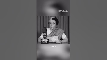 Indira Gandhi Emergency speech | RJPL India #shorts #shortvideo
