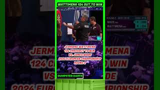  Jermaine Wattimena 124 Checkout To Win Match Vs James Wade  2024 European Chdanionship  Round 2