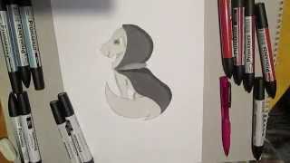 Drawing a Wolf Demon (speed paint)