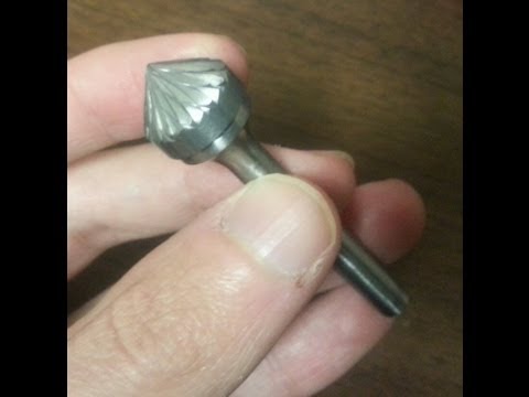 SK-6-USA 5/8" X 1/4" SHANK DOUBLE CUT 90 DEGREE INCLUDED ANGLE CARBIDE BURR