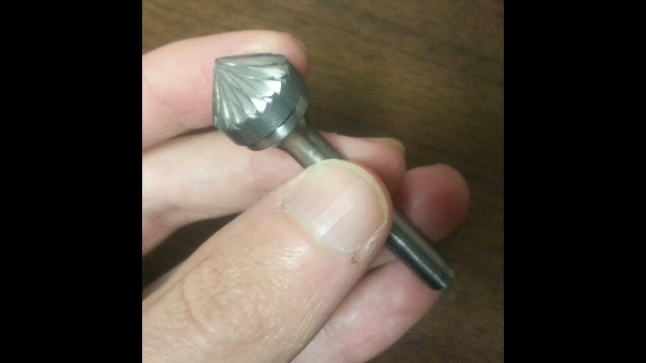 SK-6-USA 5/8" X 1/4" SHANK DOUBLE CUT 90 DEGREE INCLUDED ANGLE CARBIDE BURR