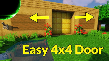 Easy 4x4 Piston Door (Java Edition, 1.21.8 and Down) | Minecraft Redstone Engineering Tutorial