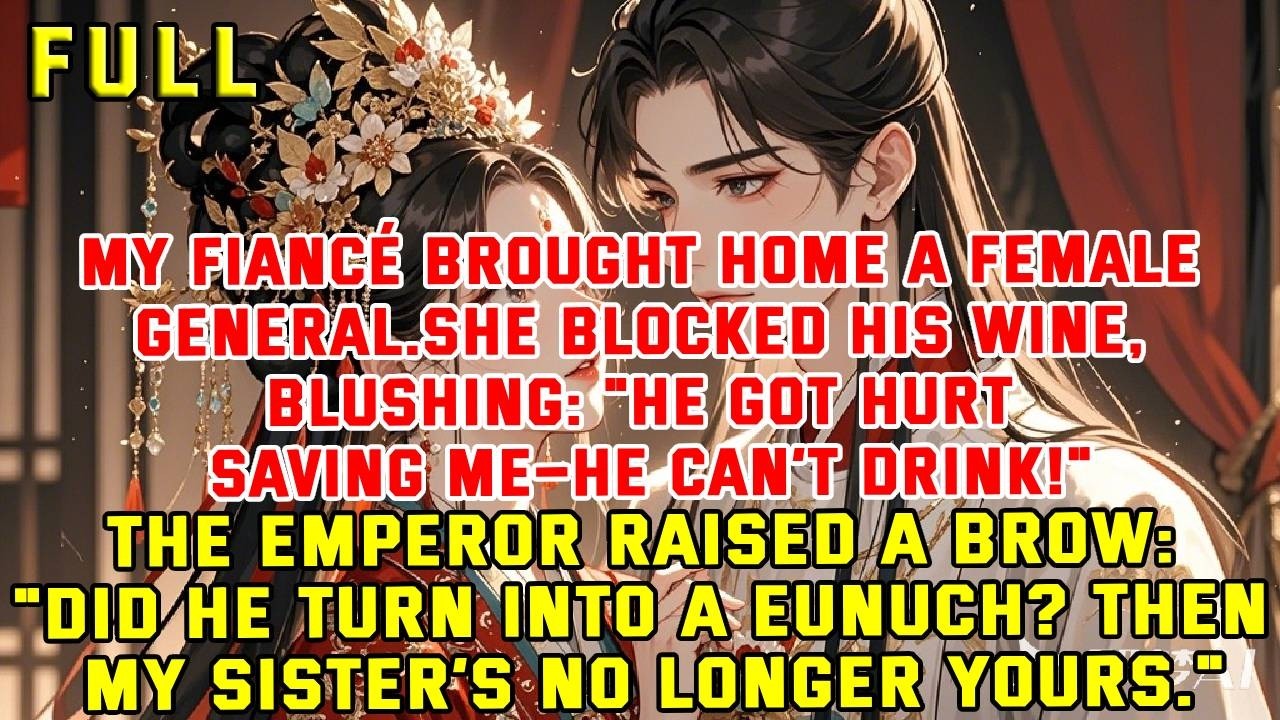 My fiancé brought home a female general.She blocked his wine, blushing: 