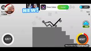 TotallyMoonlightYT abuses a stickman  (Ragdoll Turbo Dismount funny moments) screenshot 5
