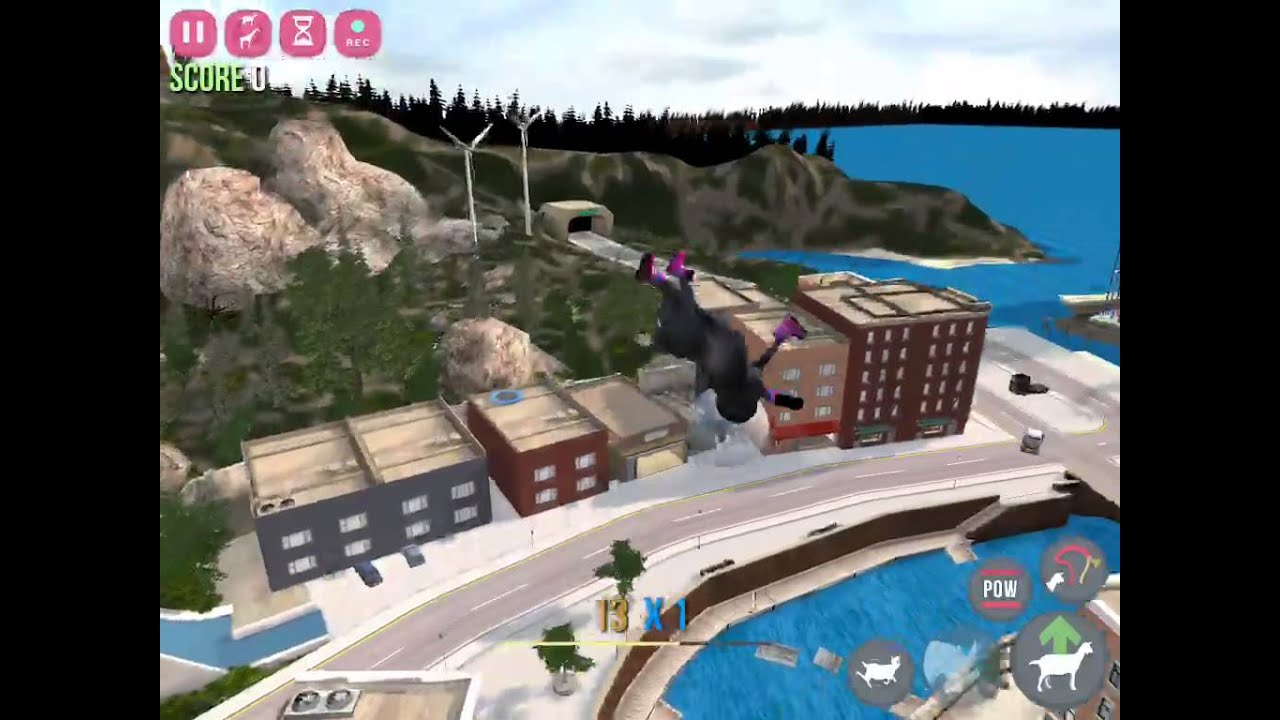 [Goat Simulator] Goat City Bay... With AntiGravity Goat! YouTube