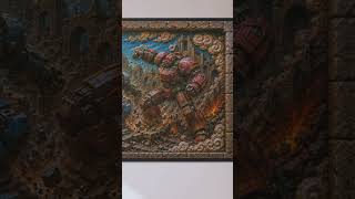 The Final Duel ⚔️ Epic Mech Battle Canvas #GamingRoom #SciFiArt #WallArt